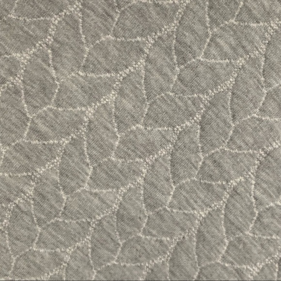 SPLENDID Cotton Textured Knit Dress Grey Scoop Neck Cap Sleeve Quilted Girls 12 - Picture 3 of 16